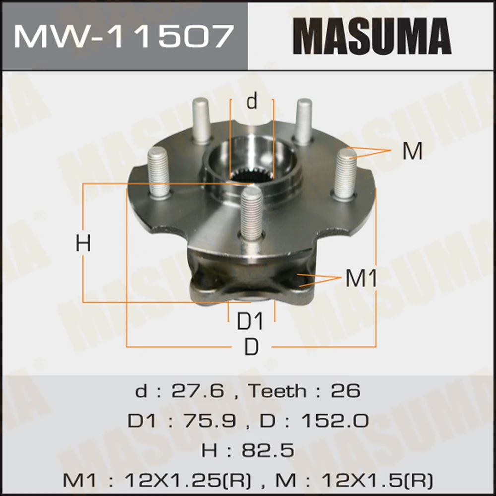 Ступичный узел Masuma MW-11507