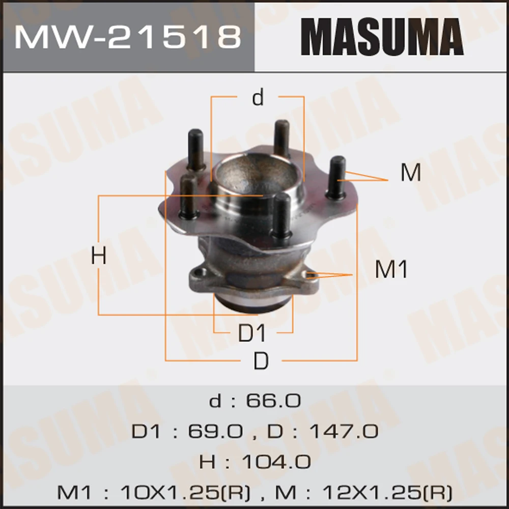 Ступичный узел Masuma MW-21518