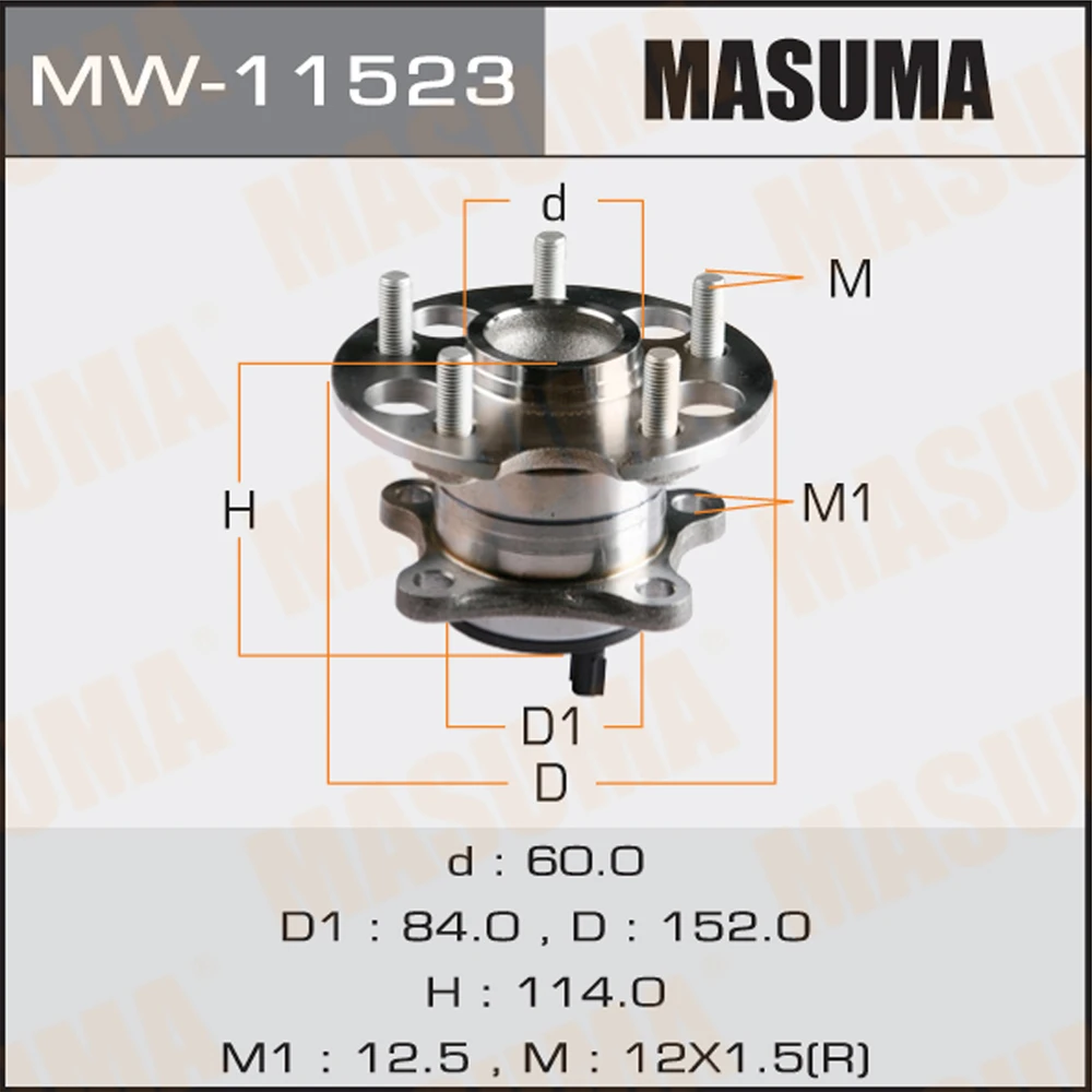 Ступичный узел Masuma MW-11523