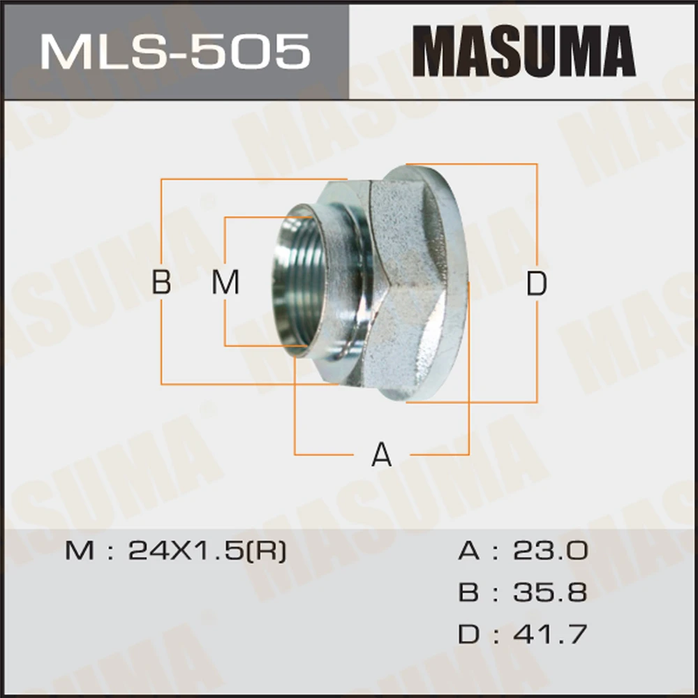 Гайка ШРУСа Masuma MLS-505