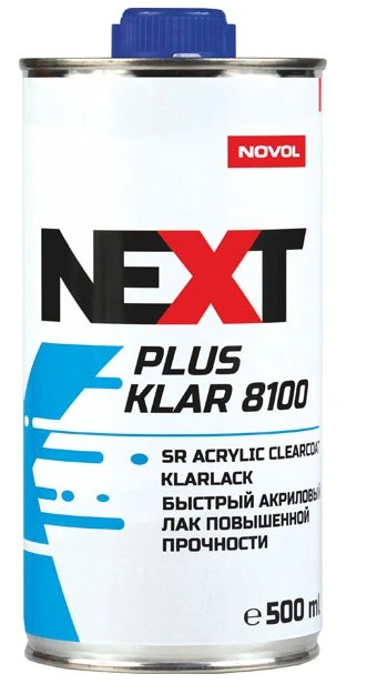 Лак акриловый Novol NEXT PLUS KLAR 8100 500 мл