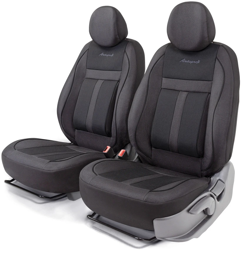 Чехлы автомобильные Autoprofi Cushion Comfort Эко хлопок черный (арт. CUS-0405 BK/BK)