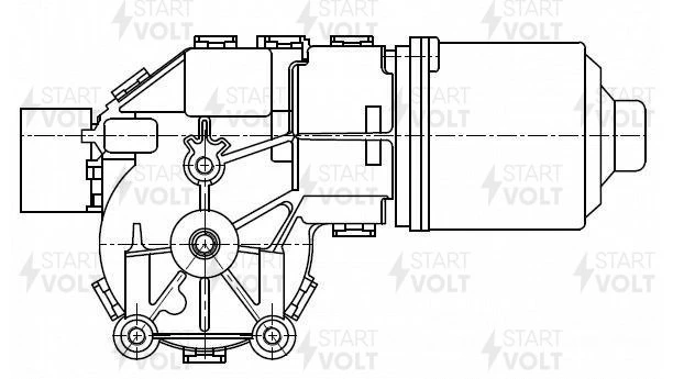 Моторедуктор стеклоочистителя STARTVOLT VWF 1813