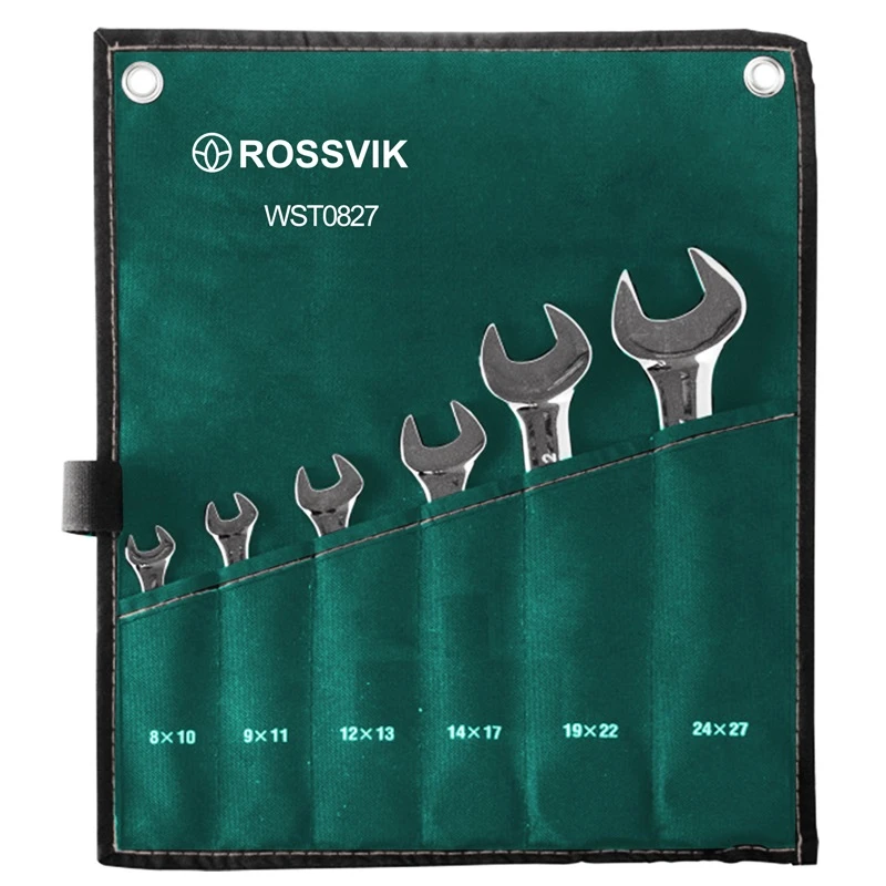 Набор рожково-накидных ключей (6 предметов) "ROSSVIK"