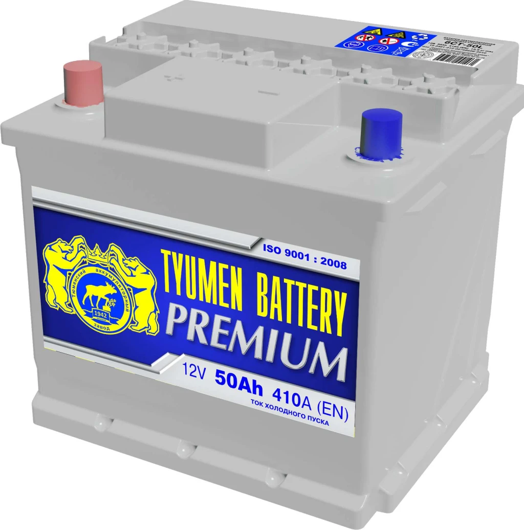 Аккумулятор легковой Tyumen Battery Premium 50 а/ч 440А Прямая полярность