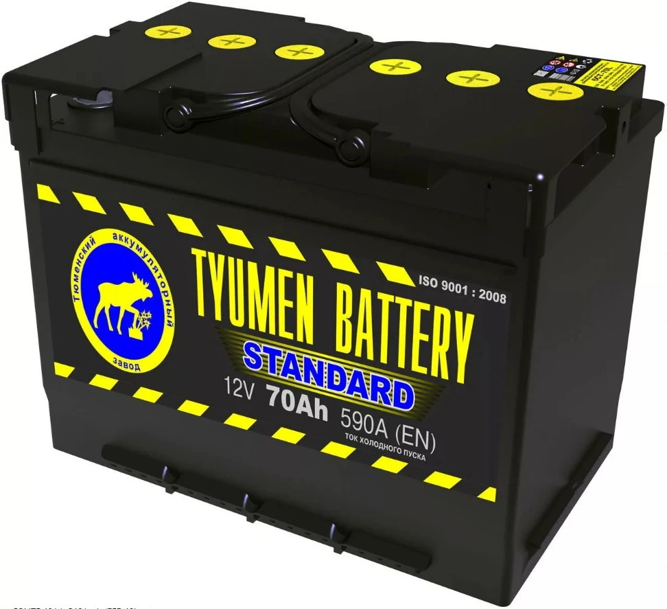 Аккумулятор легковой Tyumen Battery Standard 70 а/ч 630А Обратная полярность