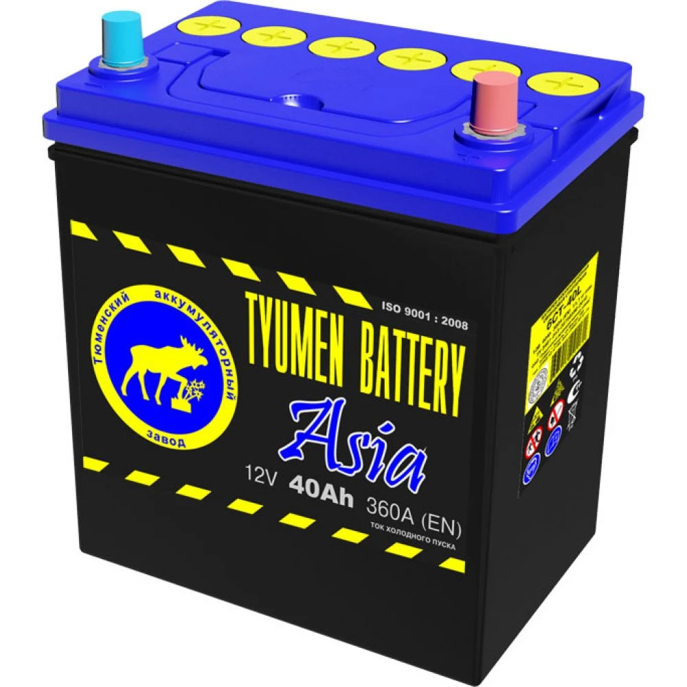 Аккумулятор легковой Tyumen Battery Asia 40 а/ч 370А Обратная полярность