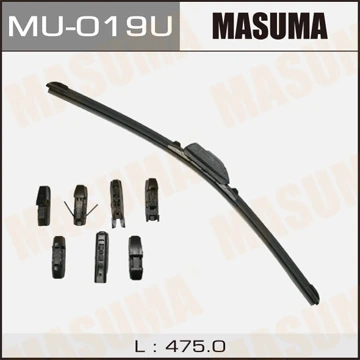 Щётка стеклоочистителя бескаркасная Masuma 475 мм, MU-019U