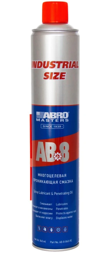 Смазка универсальная ABRO Masters AB-8 проникающая спрей 840 мл