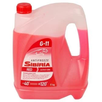 Антифриз Sibiria G11 красный 5 кг