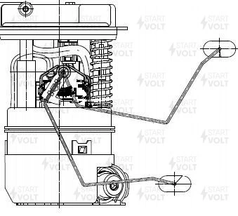 Модуль топливного насоса Renault Duster (10-) 1.6i 4x4 STARTVOLT SFM 0911