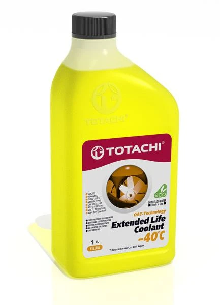 Антифриз Totachi Extended Life Coolant желтый -40°С 1 л