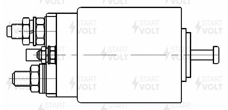 Реле втягивающее стартера Chery Tiggo T11 (05-) 1.6i/2.0i STARTVOLT vsr3019