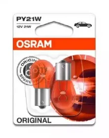 Лампа подсветки Osram 7507-02B P21W 12V 21W желтая, 2