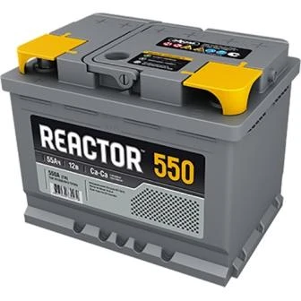 Аккумулятор легковой Reactor 55 а/ч 600А Обратная полярность