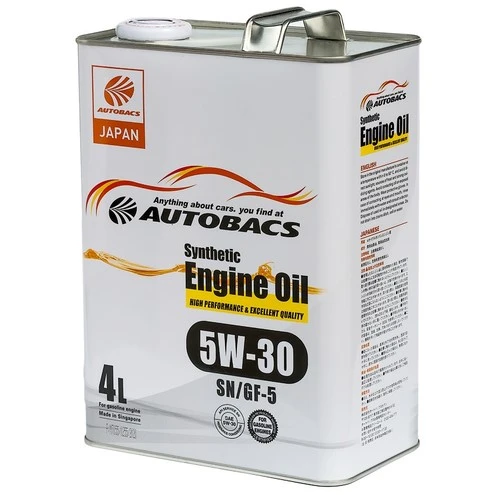 Моторное масло Autobacs Engine Oil Synthetic 5W-30 синтетическое 4 л