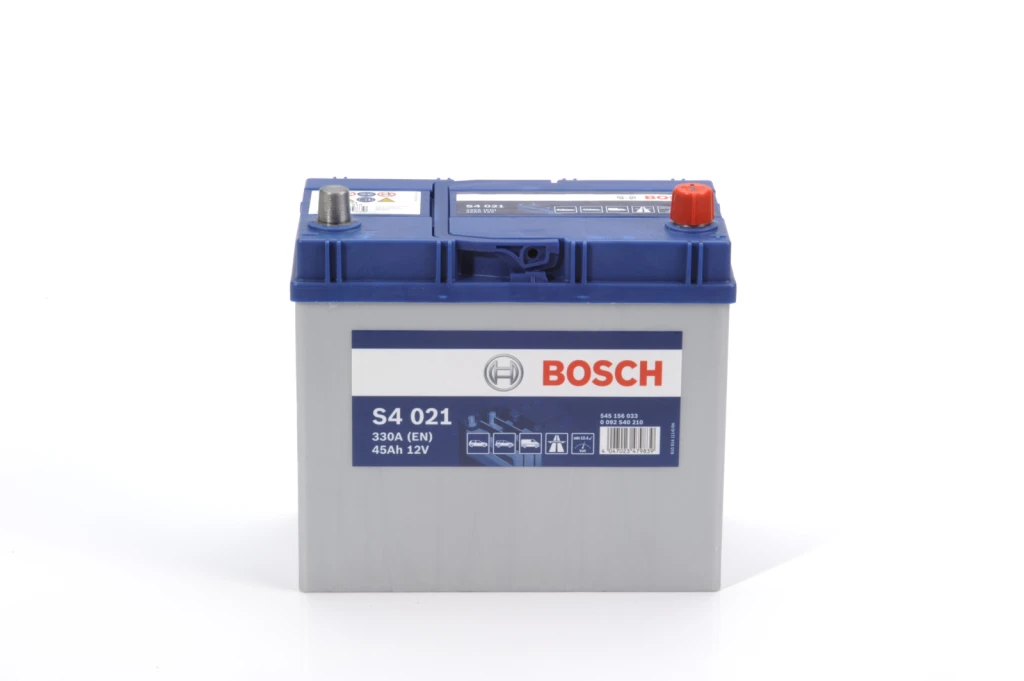Аккумулятор легковой Bosch S4 Silver 021 45 а/ч 330А ASIA Обратная полярность