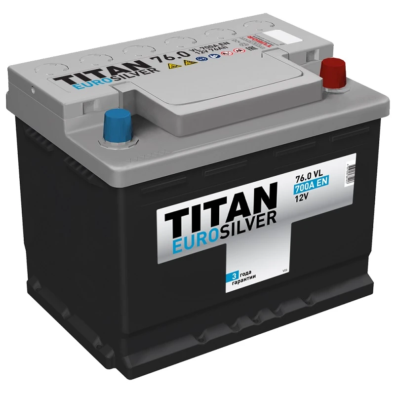 Аккумулятор легковой Titan Euro Silver 76 а/ч 730А Обратная полярность