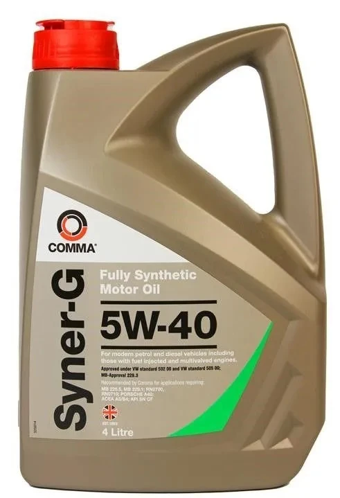 Моторное масло Comma Syner-G 5W-40 синтетическое 4 л