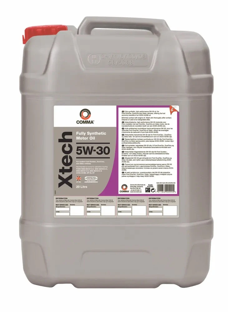 Моторное масло Comma Xtech 5W-30 синтетическое 20 л