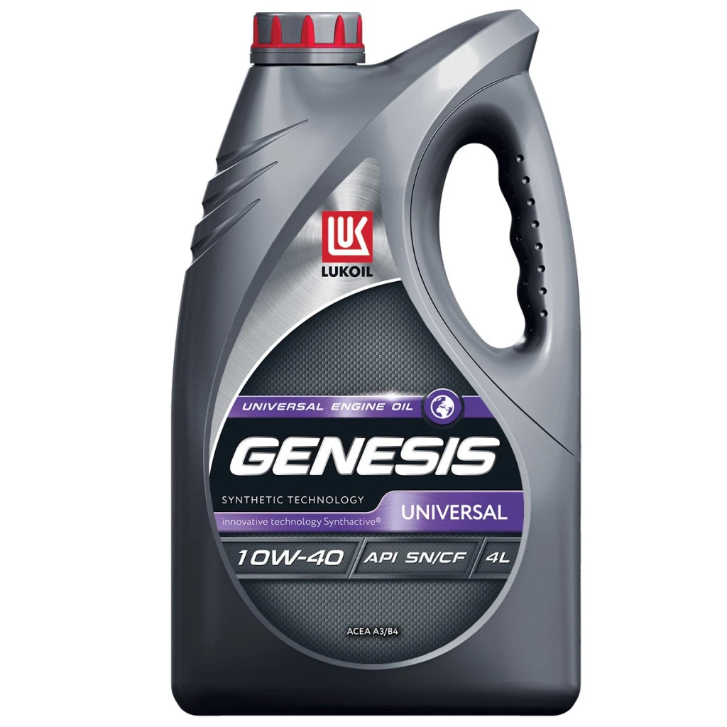 Моторное масло Лукойл Genesis Universal 10W-40 синтетическое 4 л