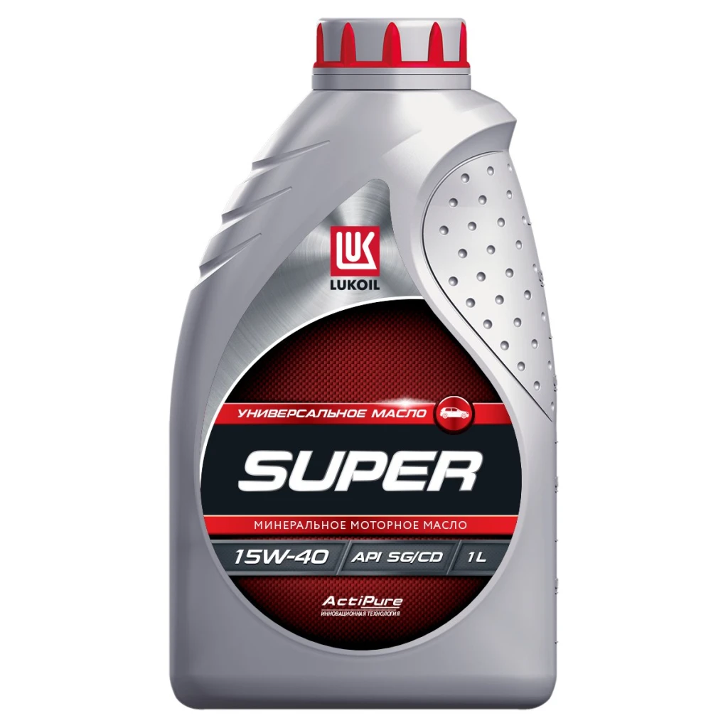 Моторное масло Лукойл Super 15W-40 минеральное 1 л