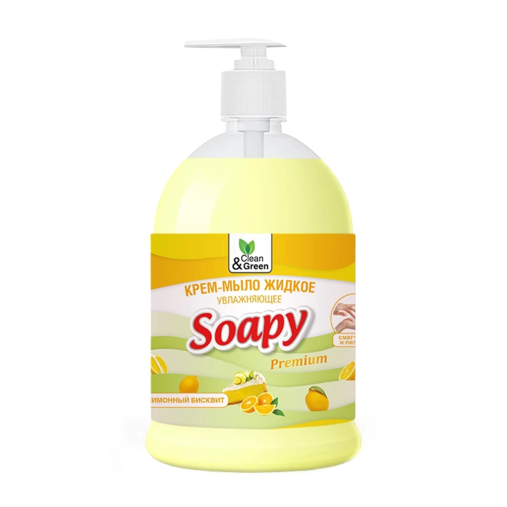Жидкое крем-мыло AVS Clean&Green Soapy Бисквит увлажняющее 1 л