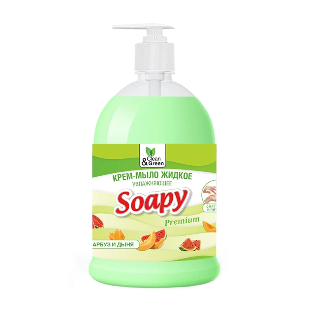 Жидкое крем-мыло AVS Clean&Green Soapy Арбуз и дыня увлажняющее 1 л