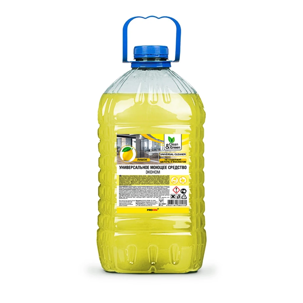 Средство моющее универсальное AVS Clean&Green Лимон концентрат нейтральное 5 л