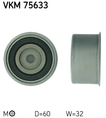 РОЛИК НАТЯЖИТЕЛЯ РЕМНЯ ГРМ SKF vkm75633