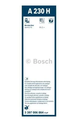 Щётка стеклоочистителя задняя Bosch, 3397006864