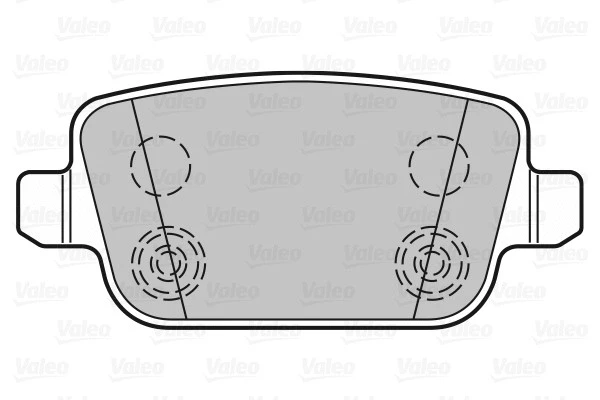 КОЛОДКИ ТОРМ. ЗАД. FORD FOCUS II/ FORD GALAXY III/ VOLVO S80/ VOLVO V70 VALEO 301935