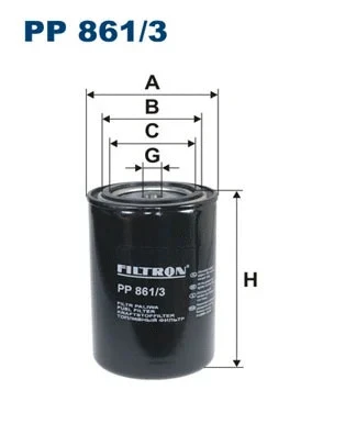 Фильтр топливный Filtron PP861/3