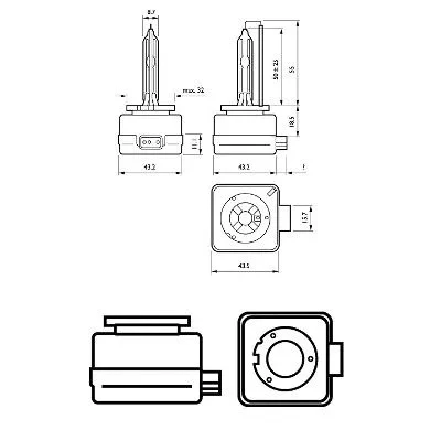 Лампа ксеноновая Philips 42403xv2c1, 1