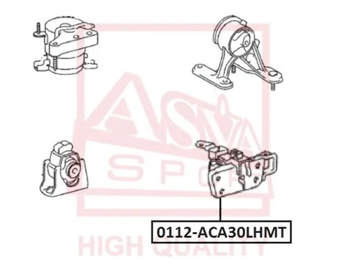 Подушка двигателя Asva 0112-ACA30LHMT