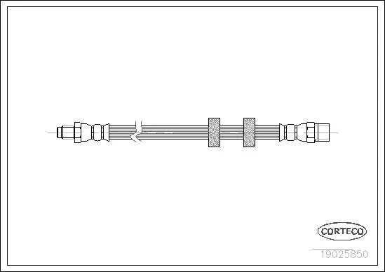 Шланг тормозной VOLVO: 740 Kombi 2.0/2.3/2.3 Turbo/2.4 Diesel/2.4 TD Interc./2.4 Turbo-Diesel 84-92,