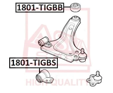 Сайлентблок рычага подвески передний Asva 1801-TIGBS