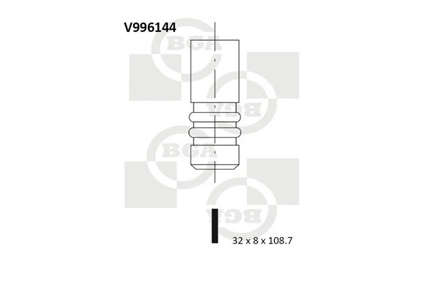 КЛАПАН ВЫПУСКНОЙ BGA v996144