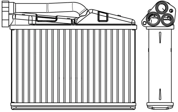 Радиатор отоп. для а/м BMW 5 (E39) (95-)/X5 (E53) (00-) (LRh 2605) Luzar LRH2605