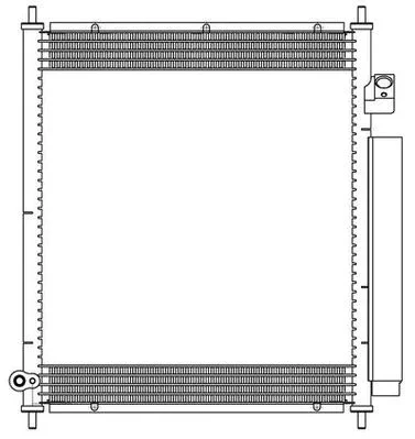 Радиатор кондиц. для ам Honda Fit (02-),Jazz (02-) 1.2i,1.3i M,A (LRAC Luzar 2319)