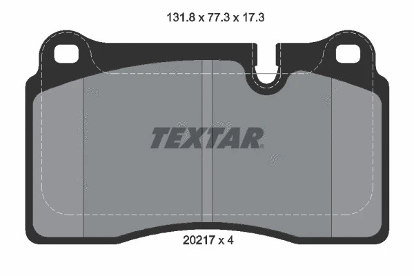 Колодки тормозные передние с противошумной пластиной Q+ TexTar 2021701