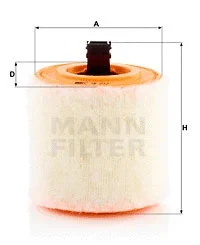 Фильтр воздушный MANN-FILTER C16012
