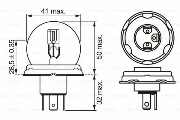 Лампа подсветки Bosch 1 987 302 421