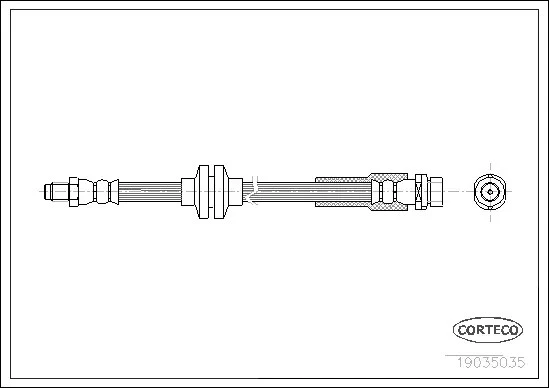 Шланг тормозной MAZDA: 3 1.4/1.6/1.6 DI Turbo/2.0/2.0 MZR-CD/2.3 DiSi Turbo MPS/2.3 MPS/2.3 MZR/2.3 