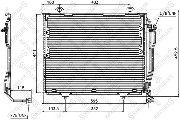 Радиатор кондиционера Stellox 10-45123-SX