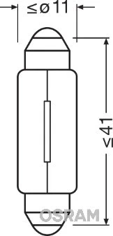 Лампа подсветки Osram 6411-02B