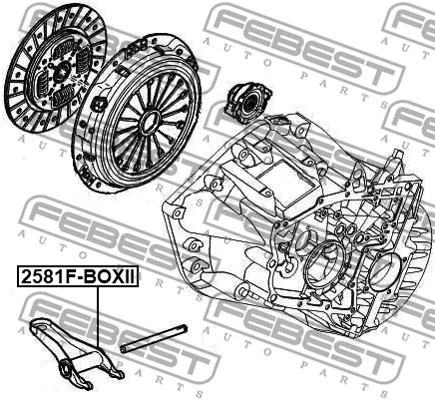ВИЛКА СЦЕПЛЕНИЯ FEBEST 2581fboxii