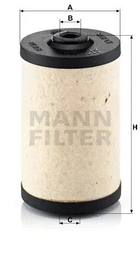 Фильтр топливный MANN-FILTER BFU700x