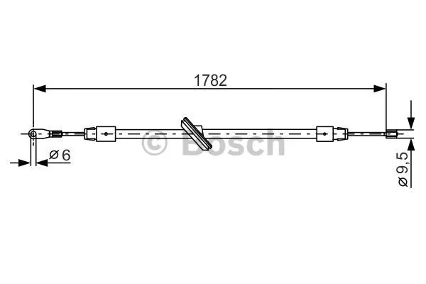 Трос стояночного тормоза BOSCH 1987477902