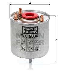 Фильтр топливный MANN-FILTER WK9034Z